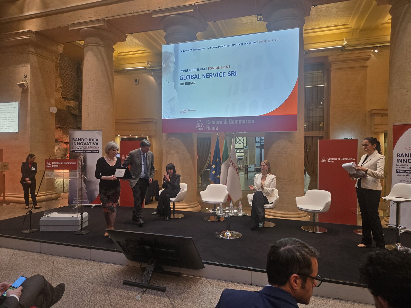 Premiazione Premio Idea Innovativa 2025 Camera di Commercio di Roma - Global Service